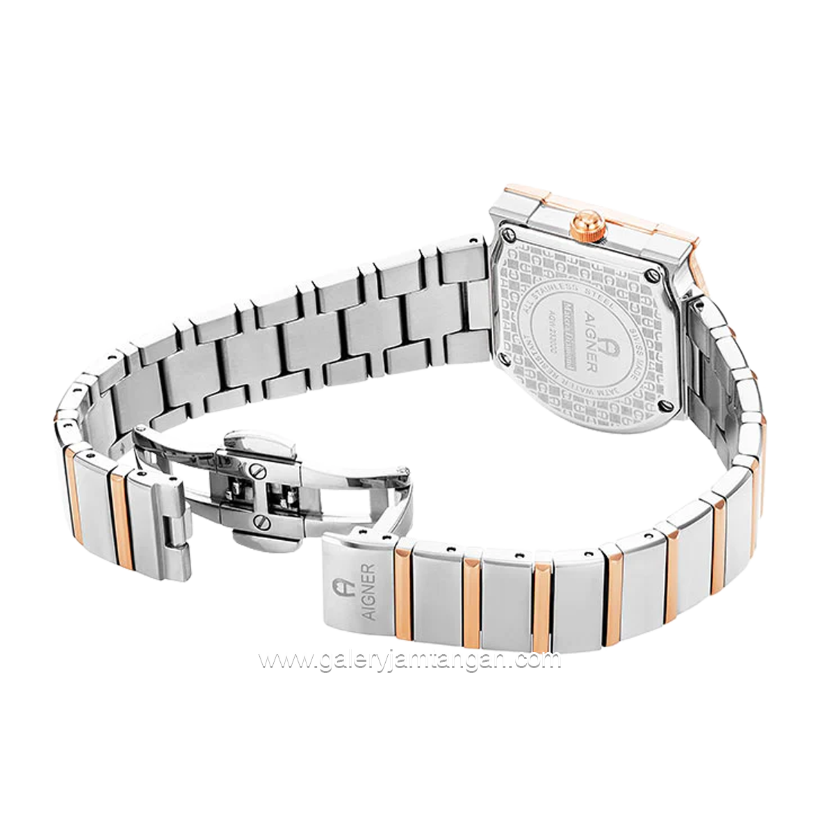 AIGNER MATERA DIAMOND AGW.232004 Woman's Watch Silver Rosegold Swiss Made