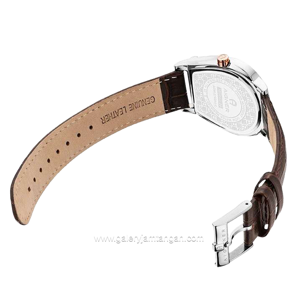 AIGNER MOLISE II AGW.278004.C Brown Gold Leather Strap