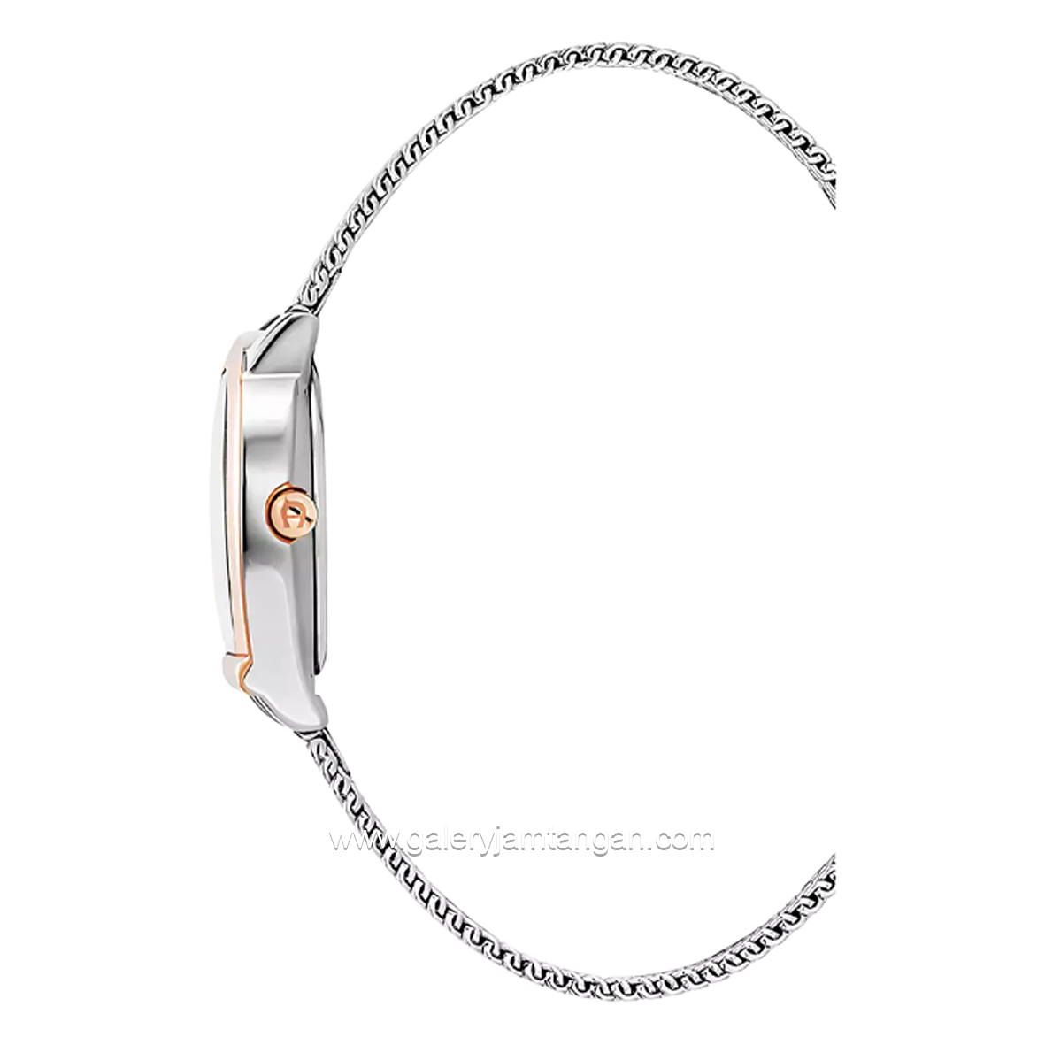 AIGNER MOLISE II AGW.282006.C Silver Rosegold Shandrope Strap Swiss Made