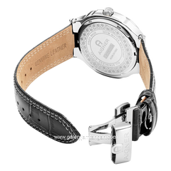 AIGNER TAVIANO 2 AGW.241001 Leather Black Silver Watch Swiss Made