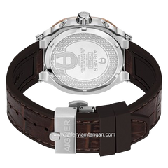 AIGNER TAVIANO ARWGA0000713 Brown Rosegold Leather Strap