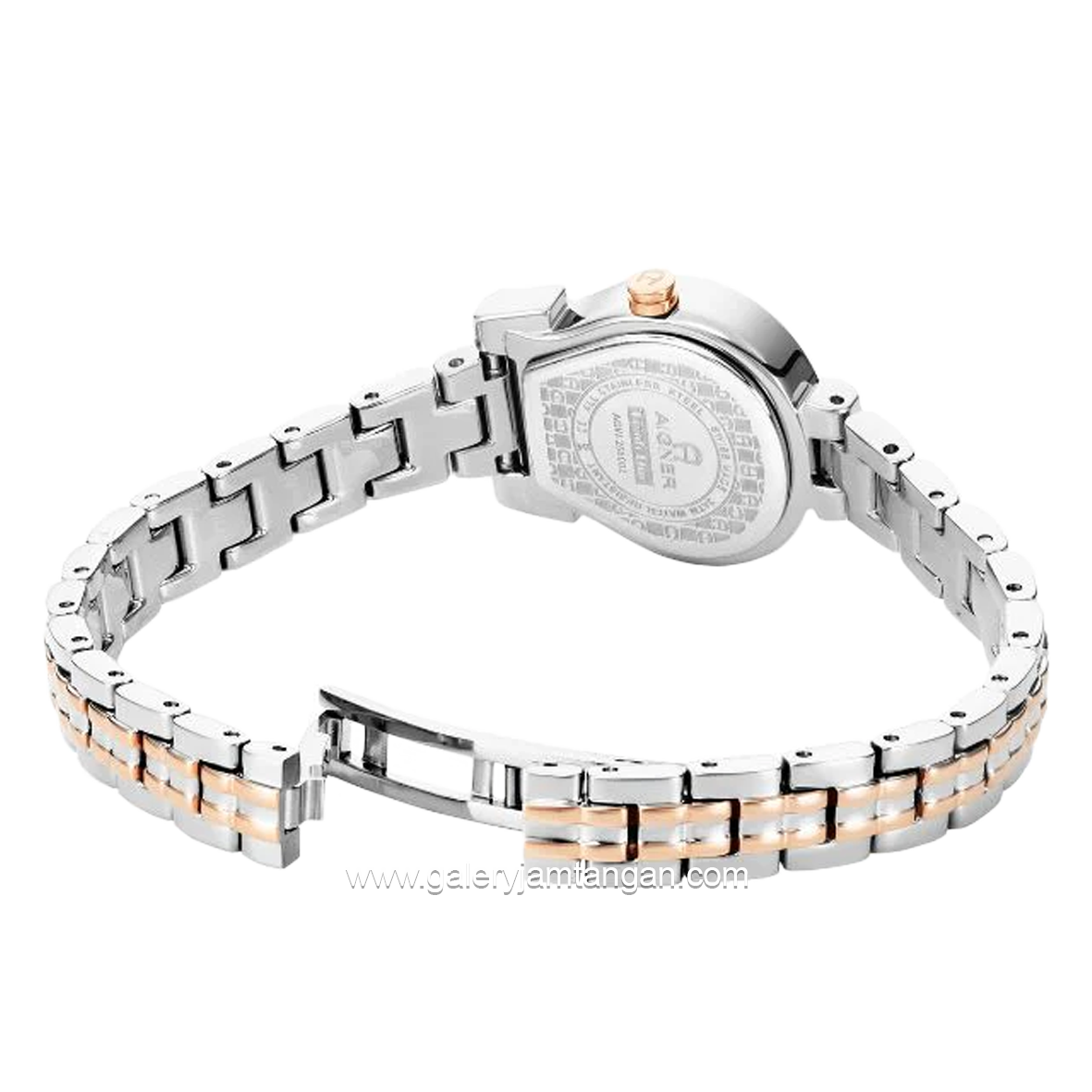 AIGNER TIVOLI DUE AGW.258002 Women's Watch Silver Rosegold Swiss Made