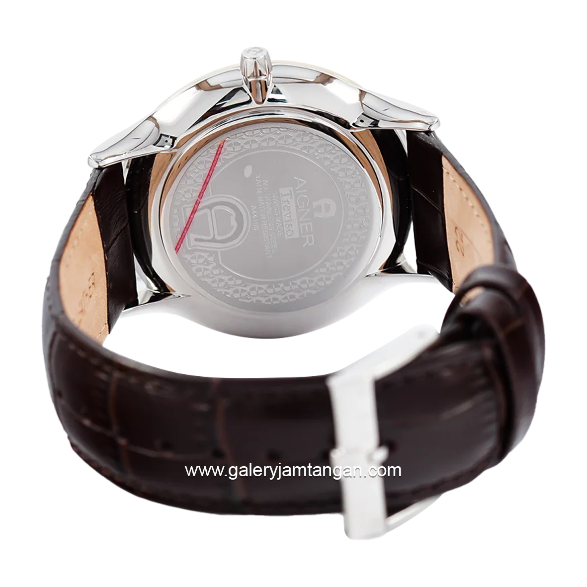 AIGNER TREVISO 2 AGW.240001 Black Leather Dial Green Swiss Made