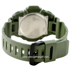 CASIO AQ-S820W-3BVDF Tough Solar Green Dial Black Resin Strap