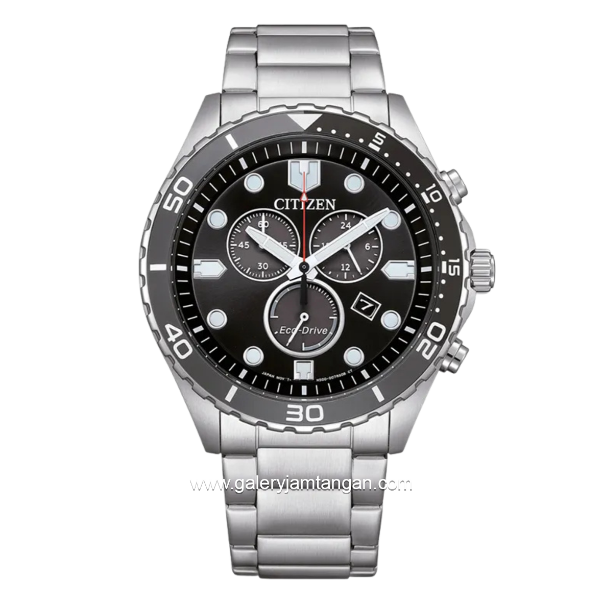 CITIZEN ECO DRIVE AT2568-82E Silver Dial Black Stainless Steel