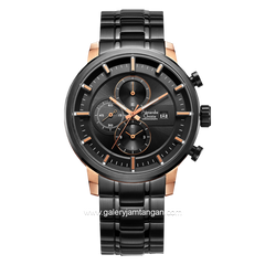 Alexandre Christie AC 6323 MC Black Rosegold Chronograph Stainless Steel