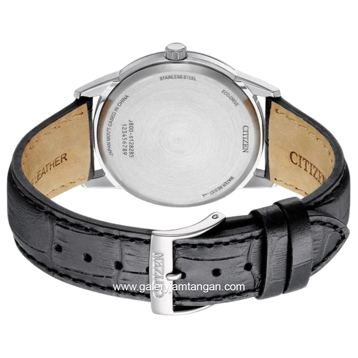 CITIZEN AW0100-27E Eco Drive Black Leather Strap