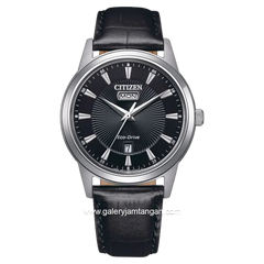 CITIZEN AW0100-27E Eco Drive Black Leather Strap