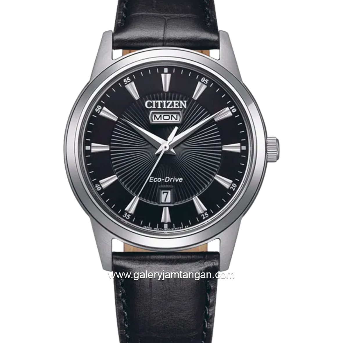 CITIZEN AW0100-27E Eco Drive Black Leather Strap