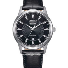 CITIZEN AW0100-27E Eco Drive Black Leather Strap