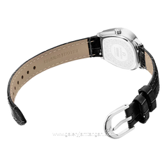 Aigner AOSTA II AGW.280001.C Black SIlver Leather Swiss Made Free Strap