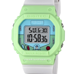 DIGITEC BDG-7100T-PX Disney Pixar Green White Digital Rubber Strap