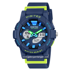 DIGITEC BDA-2063T Navy Digital Analog Rubber Strap