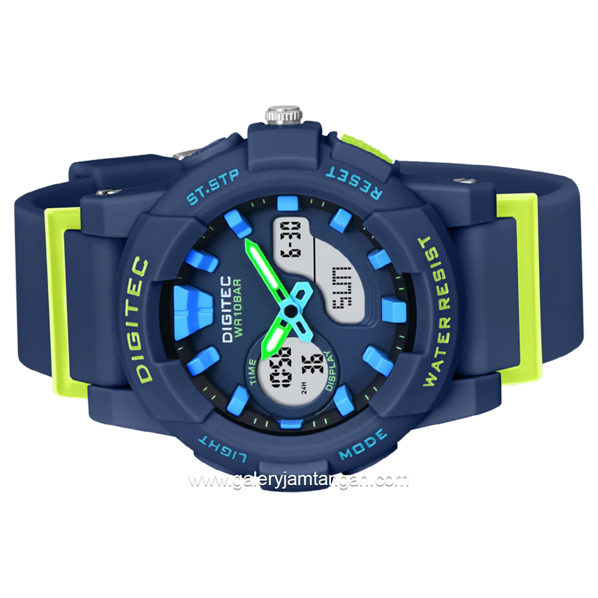 DIGITEC BDA-2063T Navy Digital Analog Rubber Strap