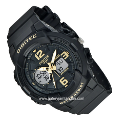 DIGITEC BDA-4120T Black Digital Analog Rubber Strap