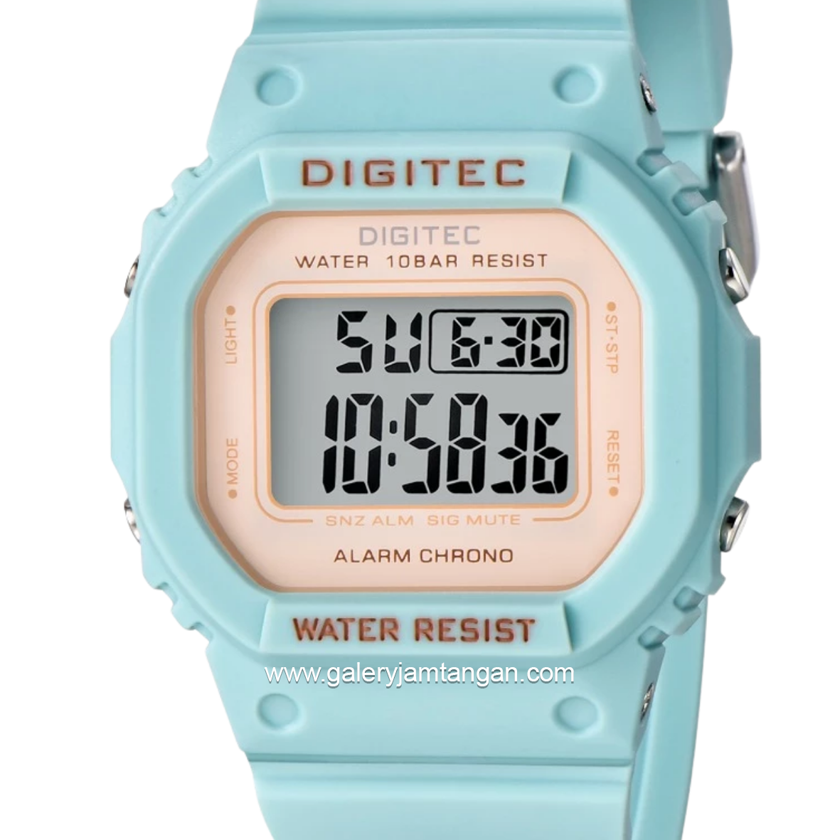 DIGITEC BDG-7024T Blue Digital Rubber Strap