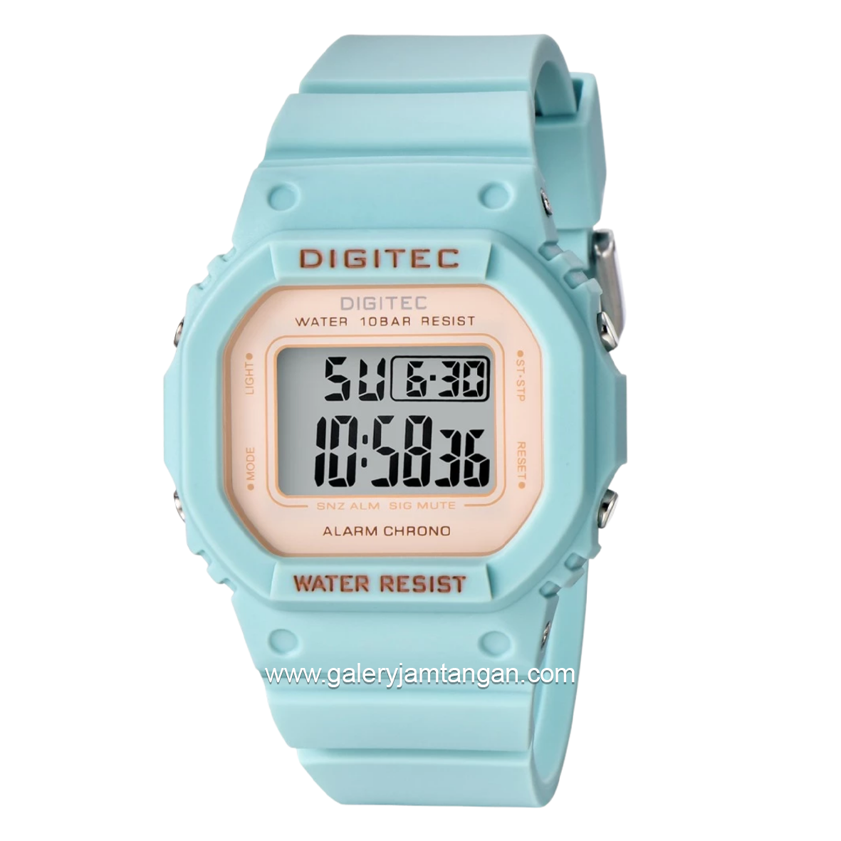 DIGITEC BDG-7024T Blue Digital Rubber Strap