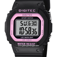 DIGITEC BDG-7024T Black Pink Digital Rubber Strap