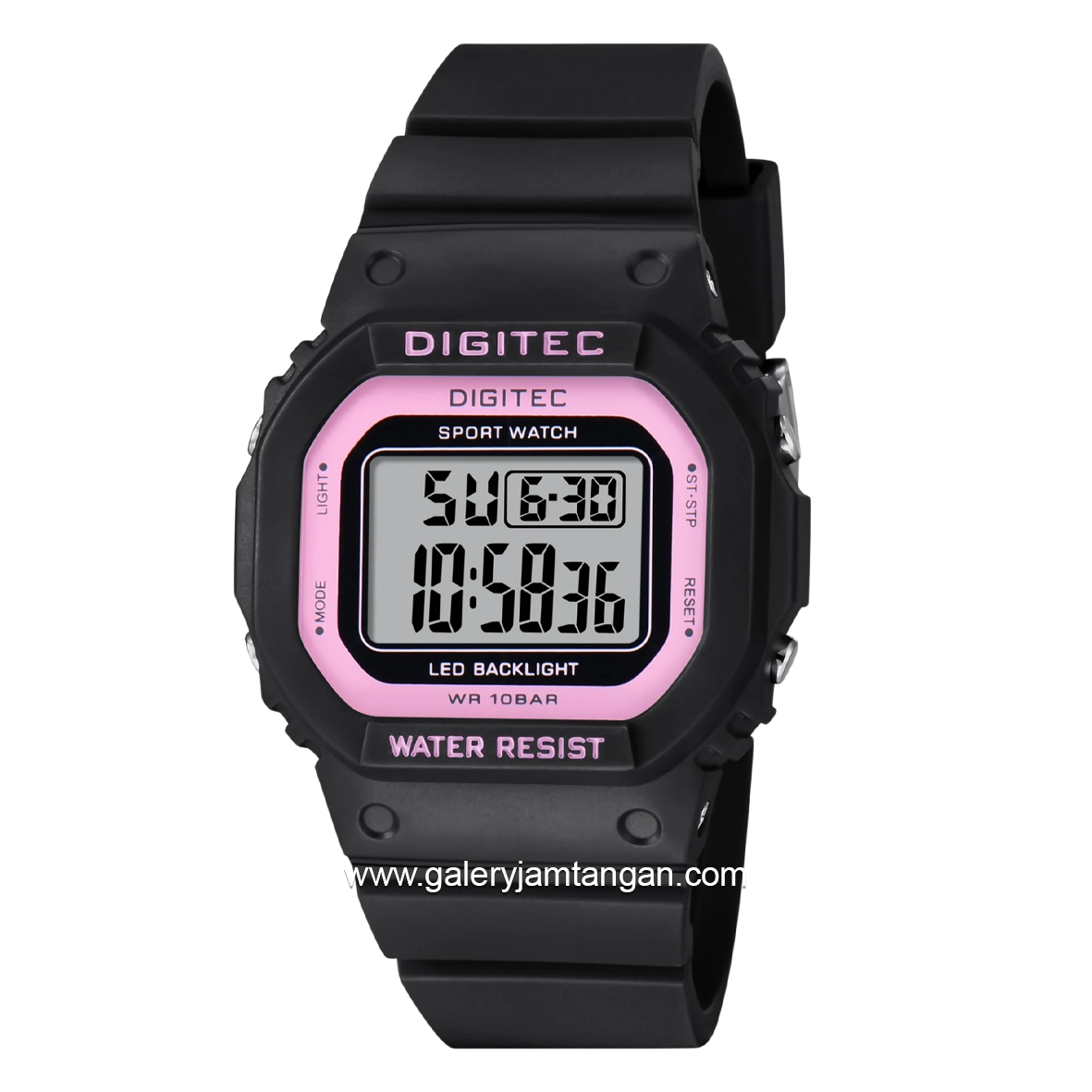 DIGITEC BDG-7024T Black Pink Digital Rubber Strap