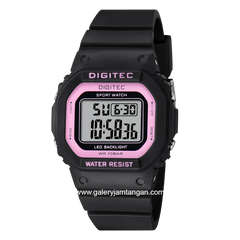 DIGITEC BDG-7024T Black Pink Digital Rubber Strap