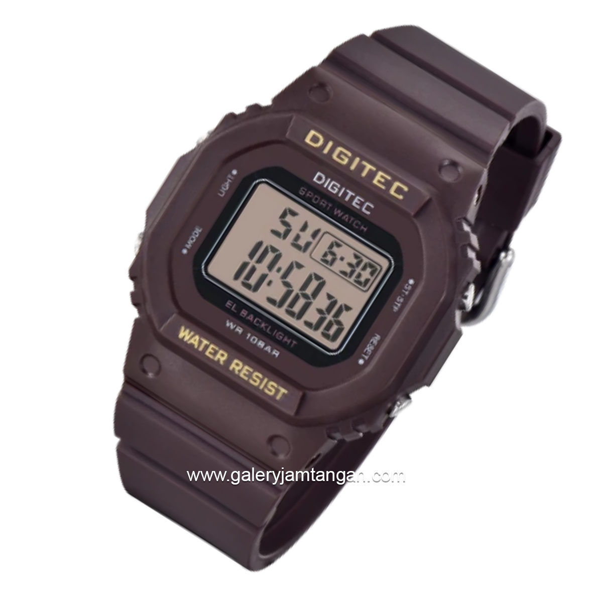 DIGITEC BDG-7024T Full Brown Digital Rubber Strap