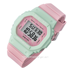 DIGITEC BDG-7024T Pink Green Digital Rubber Strap