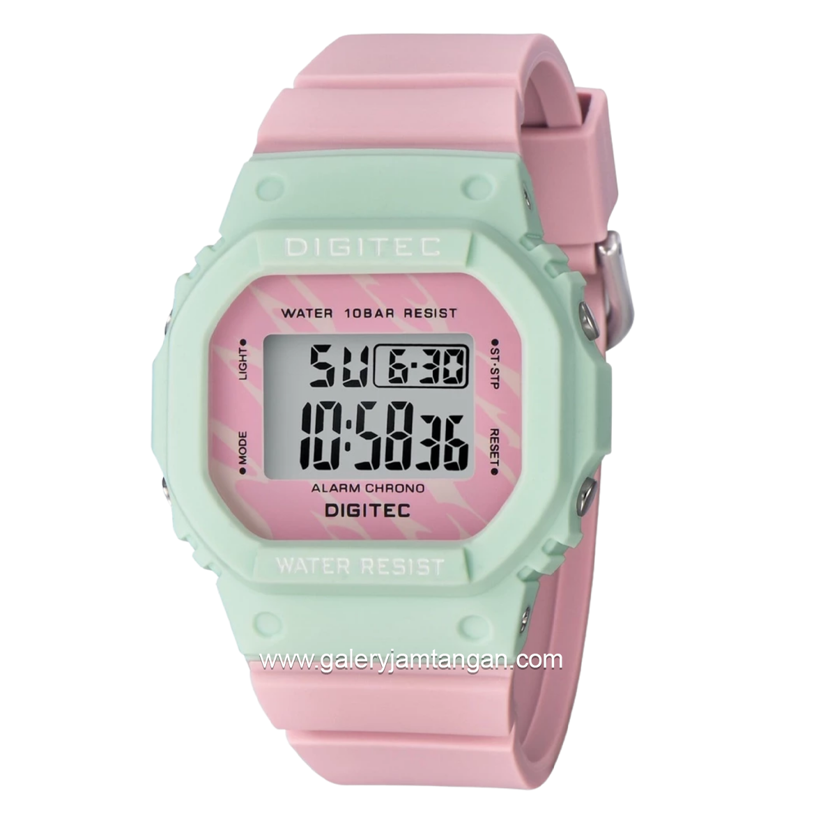 DIGITEC BDG-7024T Pink Green Digital Rubber Strap