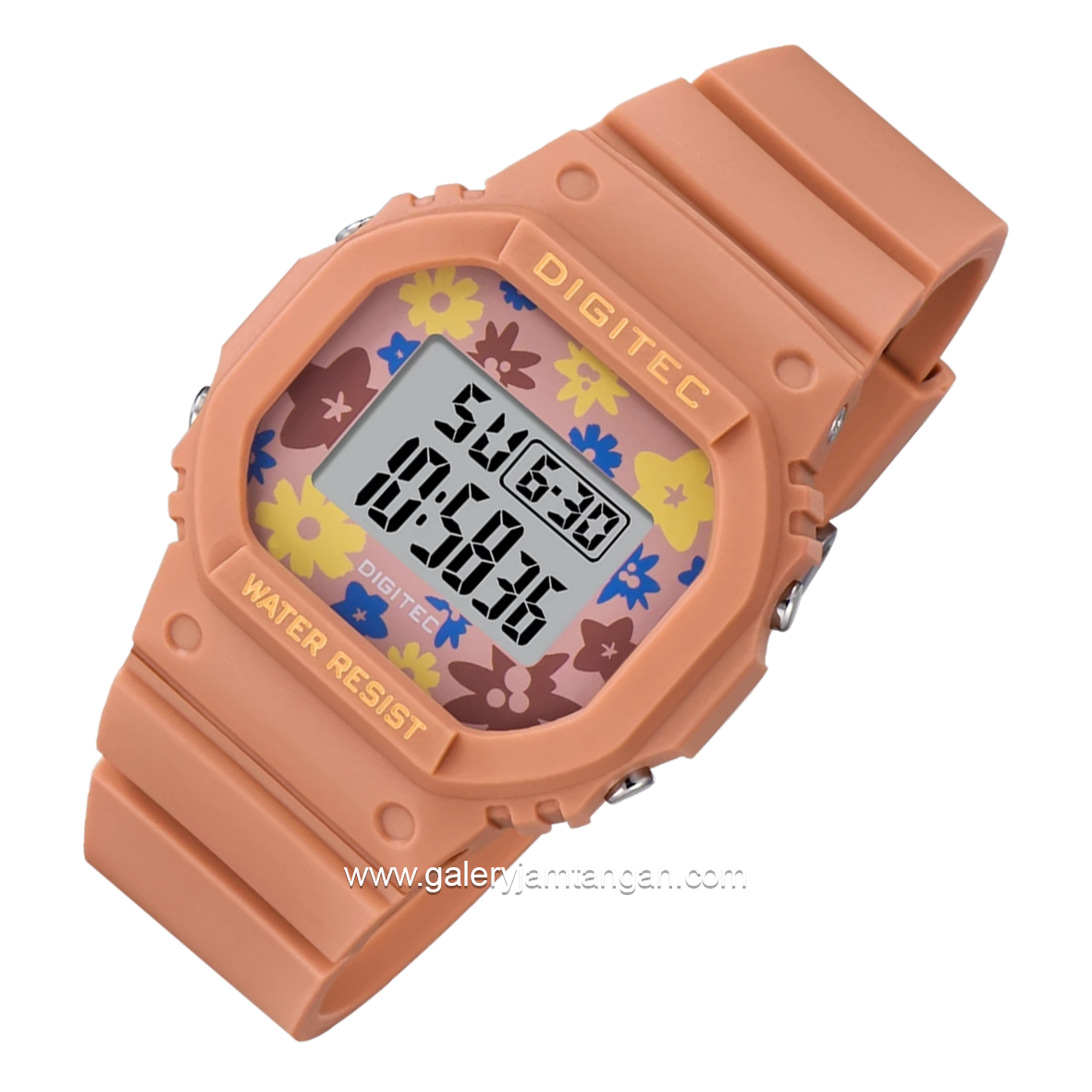 DIGITEC BDG-7024T Orange Digital Rubber Strap
