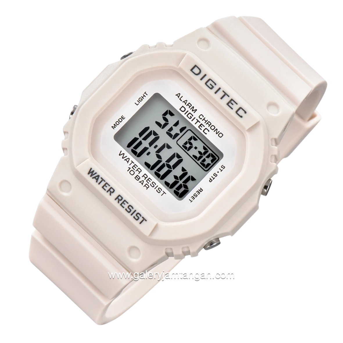 DIGITEC BDG-7024T White Digital Rubber Strap
