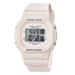 DIGITEC BDG-7024T White Digital Rubber Strap
