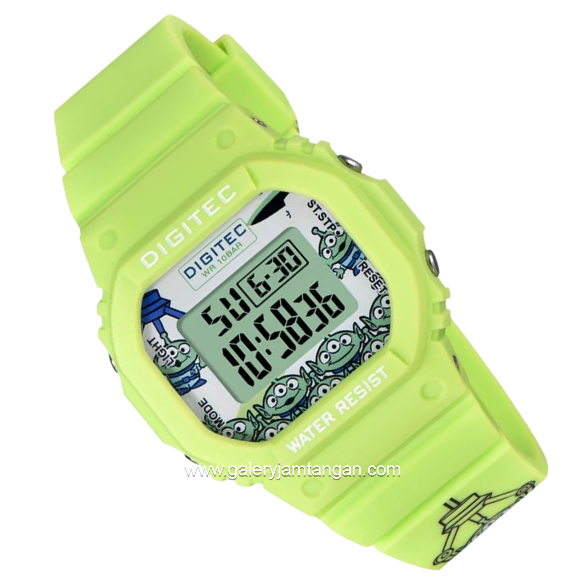 DIGITEC BDG-7100T-PX Full Green Digital Rubber Strap