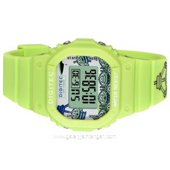 DIGITEC BDG-7100T-PX Full Green Digital Rubber Strap