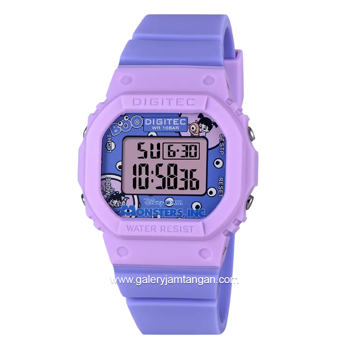 DIGITEC BDG-7100T-PX Disney Pixar Purple Digital Rubber Strap