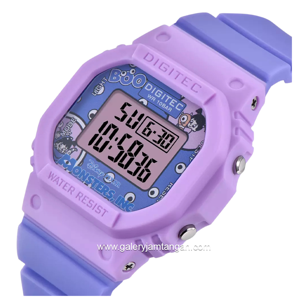 DIGITEC BDG-7100T-PX Disney Pixar Purple Digital Rubber Strap