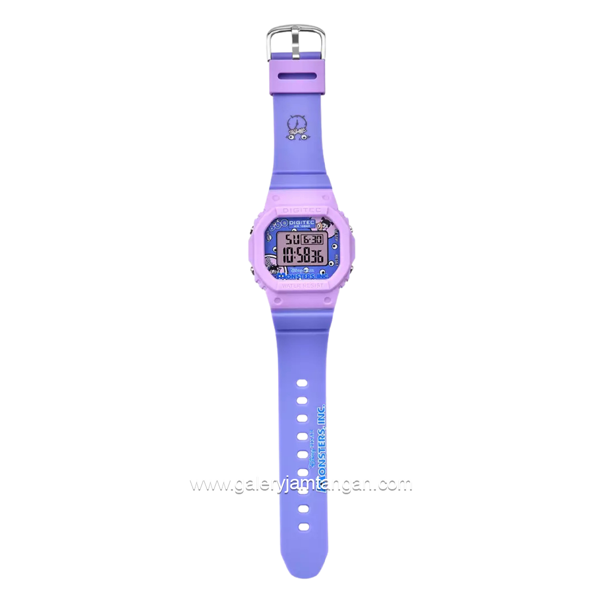 DIGITEC BDG-7100T-PX Disney Pixar Purple Digital Rubber Strap