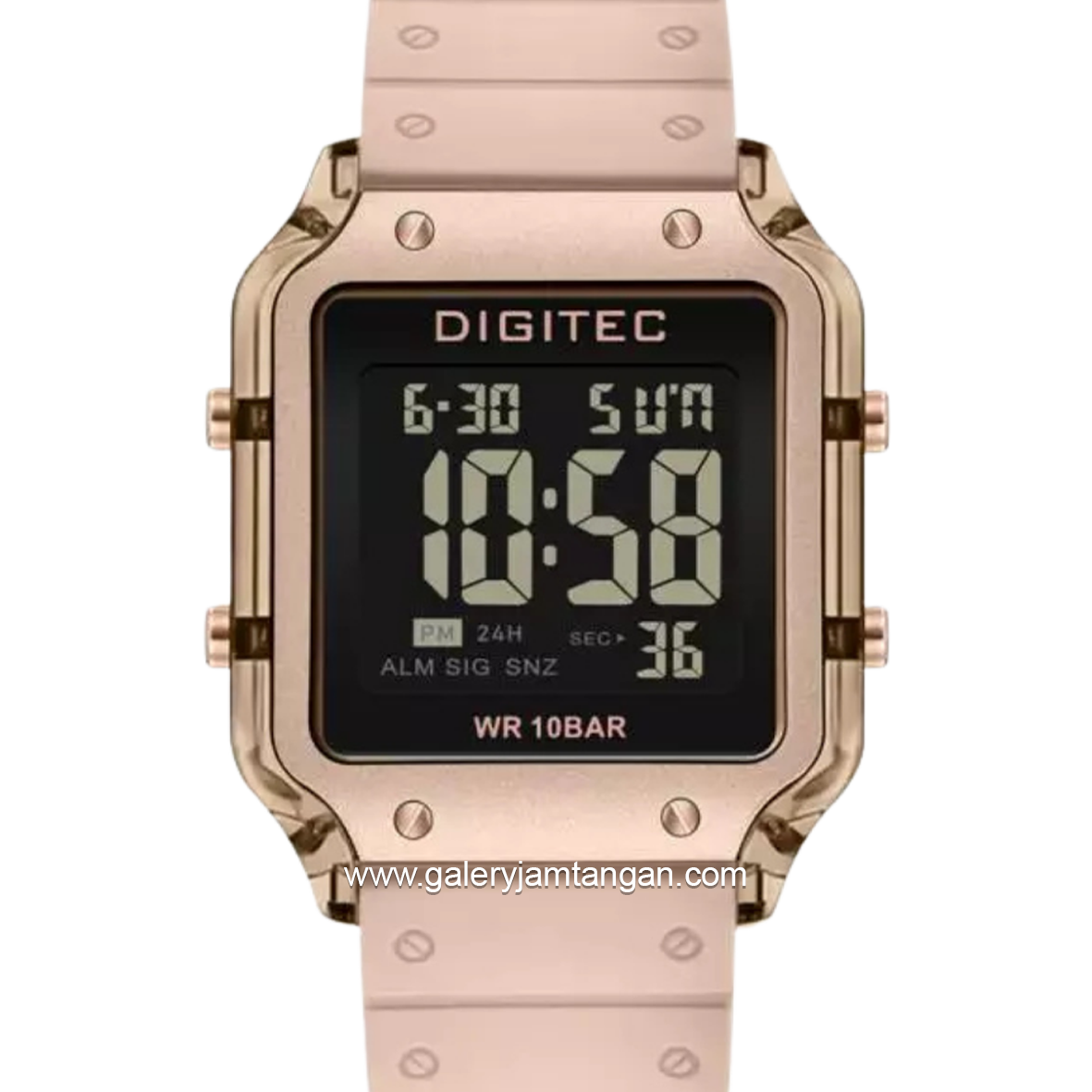 DIGITEC BDG-7133T Cream Digital Rubber Strap