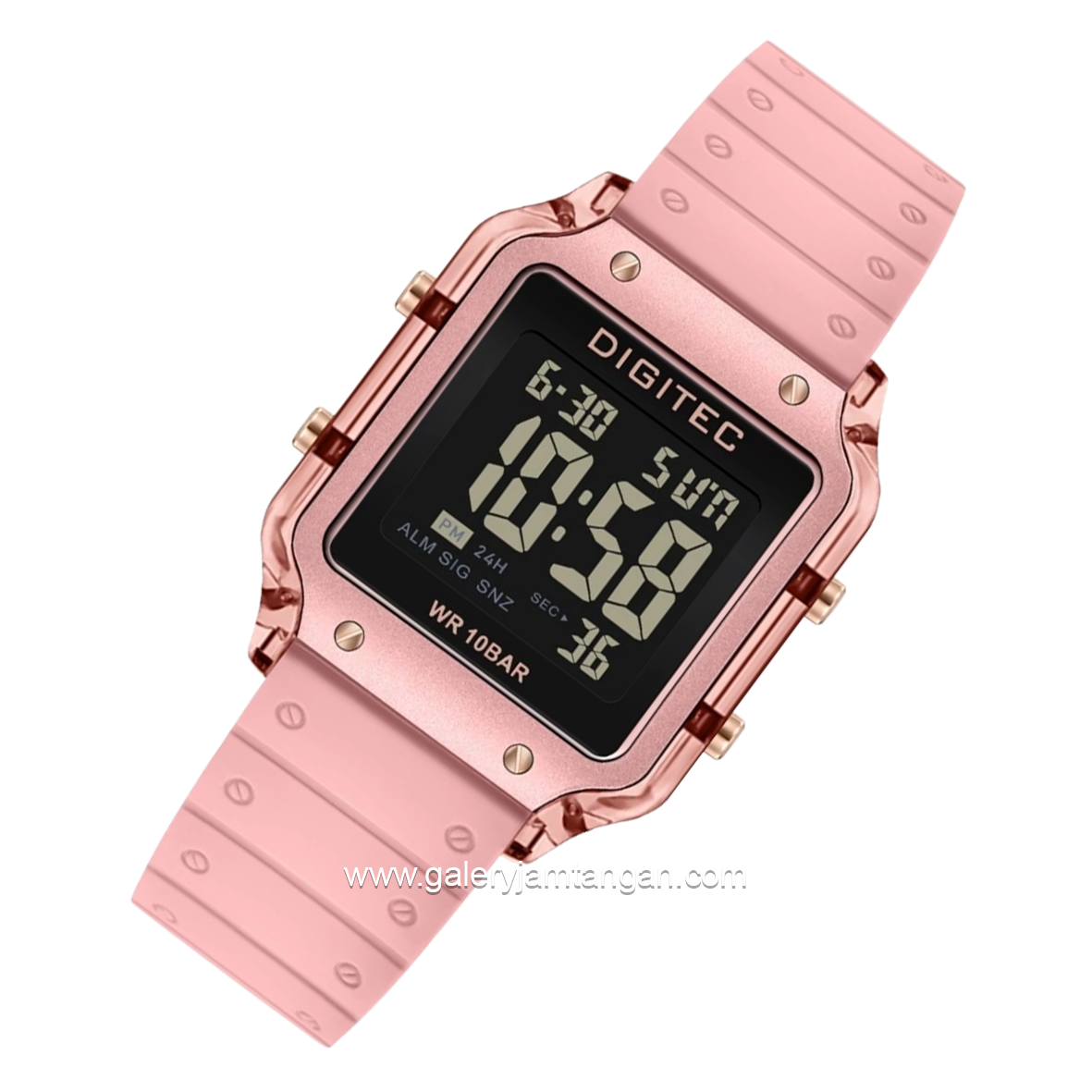 DIGITEC BDG-7133T Pink Digital Rubber Strap