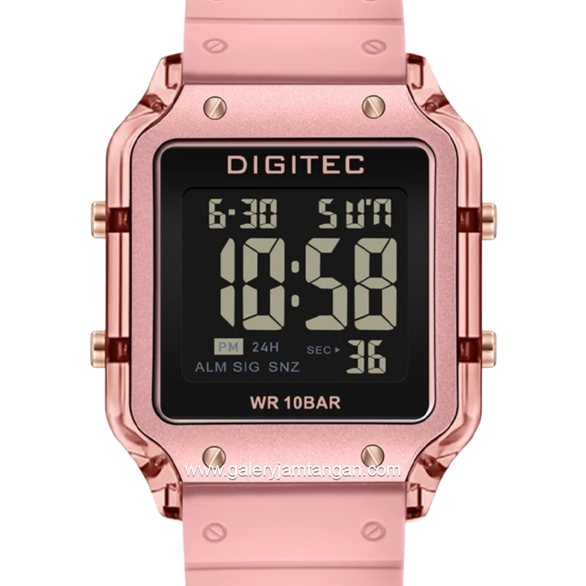 DIGITEC BDG-7133T Pink Digital Rubber Strap