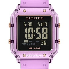 DIGITEC BDG-7133T Purple Digital Rubber Strap