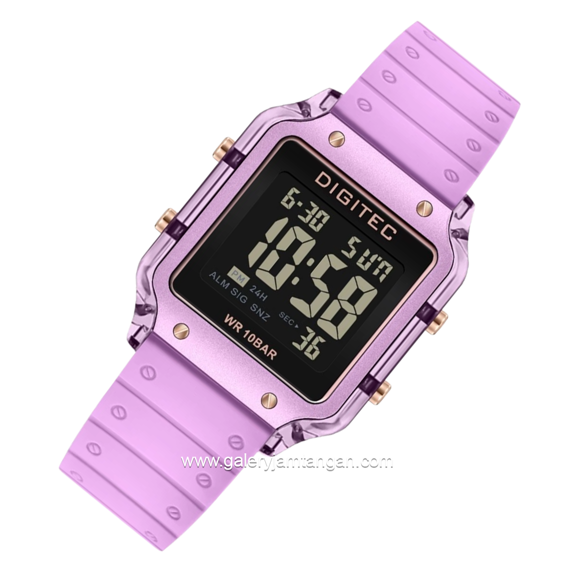 DIGITEC BDG-7133T Purple Digital Rubber Strap