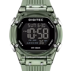 DIGITEC BDG-7208T Full Green Digital Rubber Strap