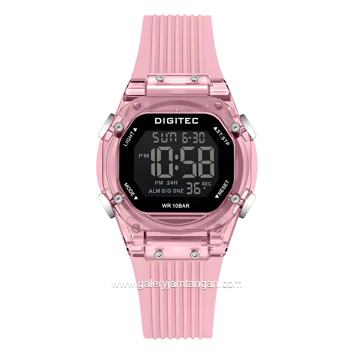 DIGITEC BDG-7208T Full Pink Digital Rubber Strap