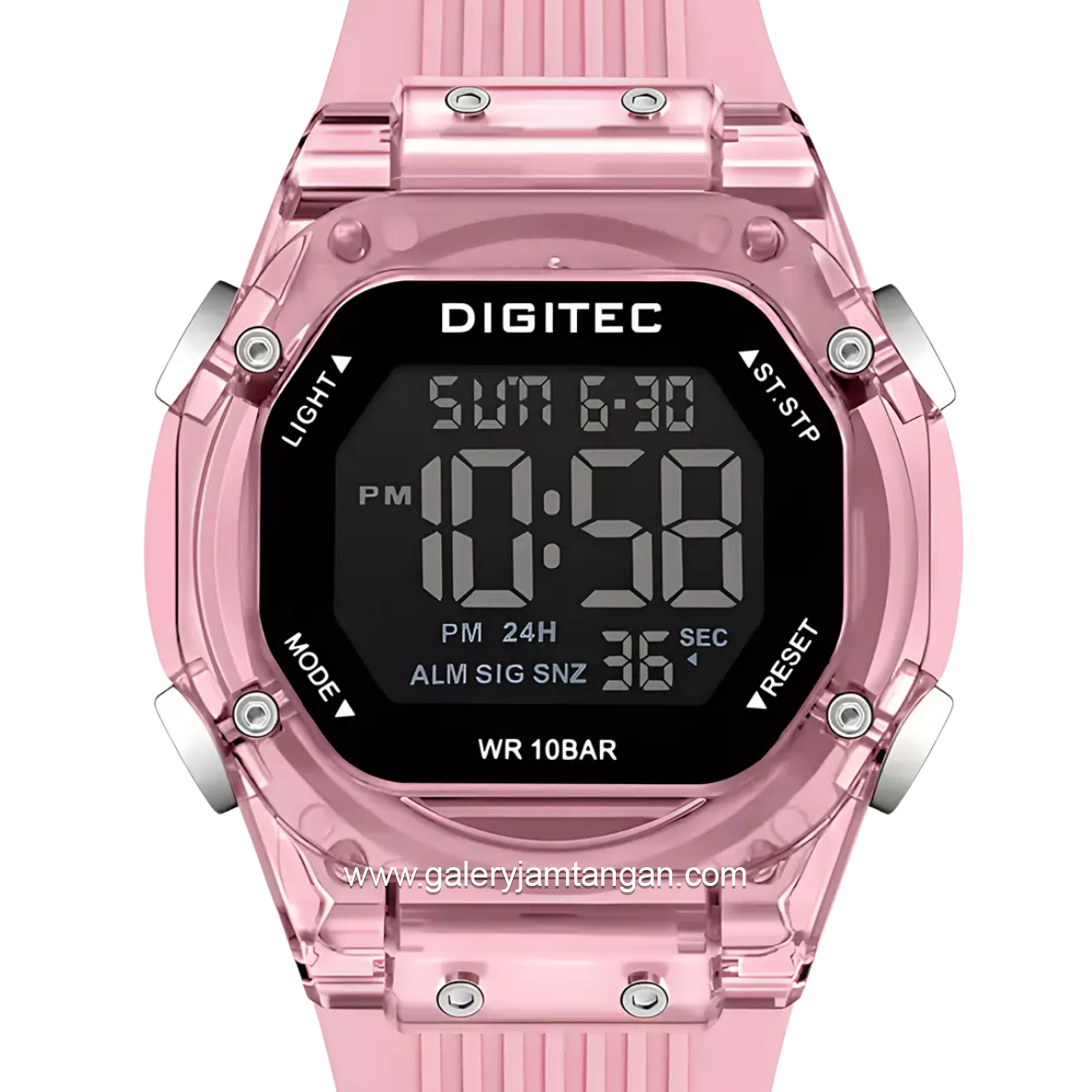 DIGITEC BDG-7208T Full Pink Digital Rubber Strap