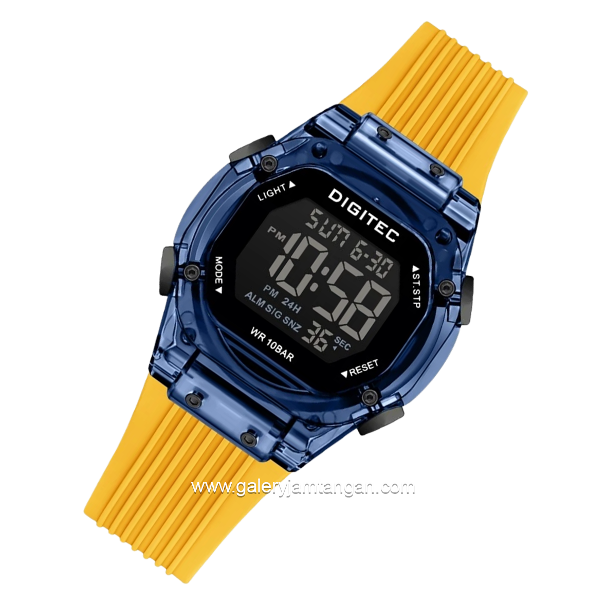 DIGITEC BDG-7208T Yellow Blue Digital Rubber Strap