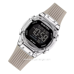 DIGITEC BDG-7208T Grey Digital Rubber Strap