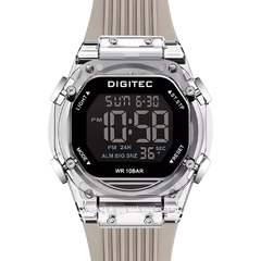DIGITEC BDG-7208T Grey Digital Rubber Strap