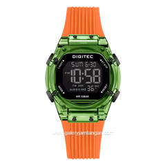 DIGITEC BDG-7208T Orange Green Digital Rubber Strap