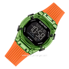 DIGITEC BDG-7208T Orange Green Digital Rubber Strap