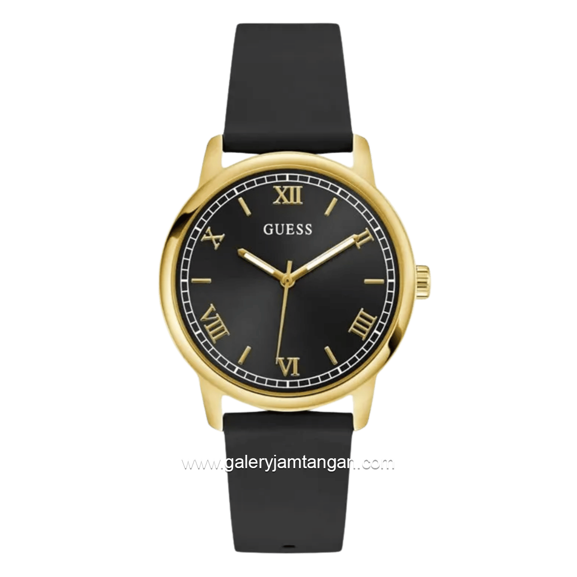 GUESS CHANDLER GW0973G2 Men Black Dial Black Silicone Strap