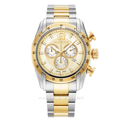 AIGNER BENEVENTO AGW.236002 Silver Gold Chronograph Swiss Made